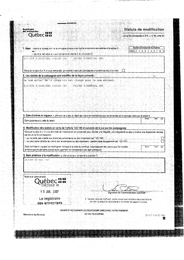 Canadian Patent Document 2548225. Assignment 20071206. Image 5 of 5