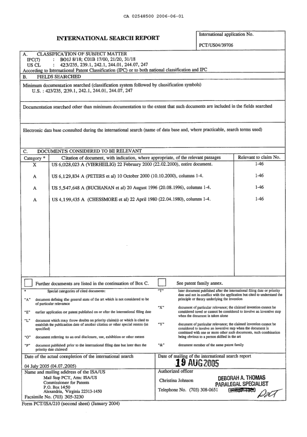 Document de brevet canadien 2548500. PCT 20060601. Image 1 de 1