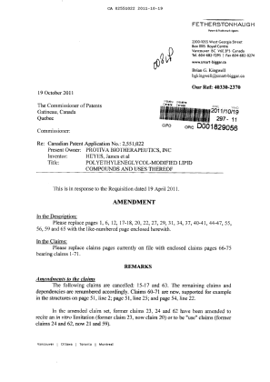 Document de brevet canadien 2551022. Poursuite-Amendment 20101219. Image 1 de 48
