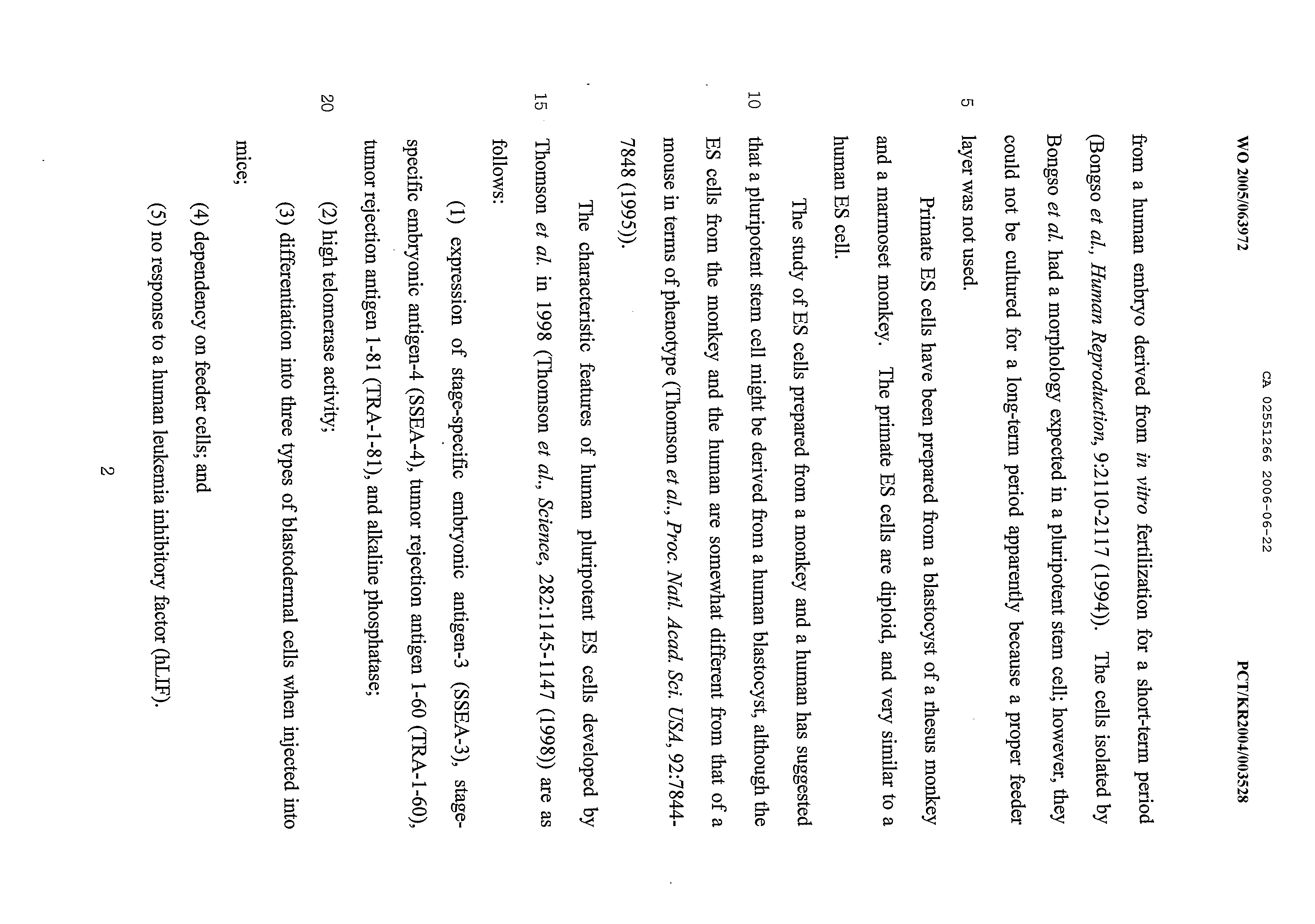 Canadian Patent Document 2551266. Description 20051222. Image 2 of 41