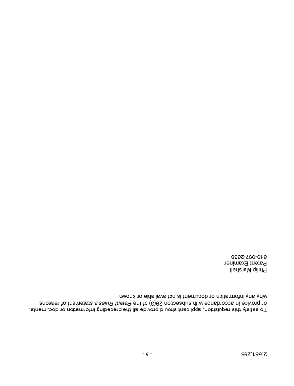 Document de brevet canadien 2551266. Poursuite-Amendment 20071222. Image 5 de 5