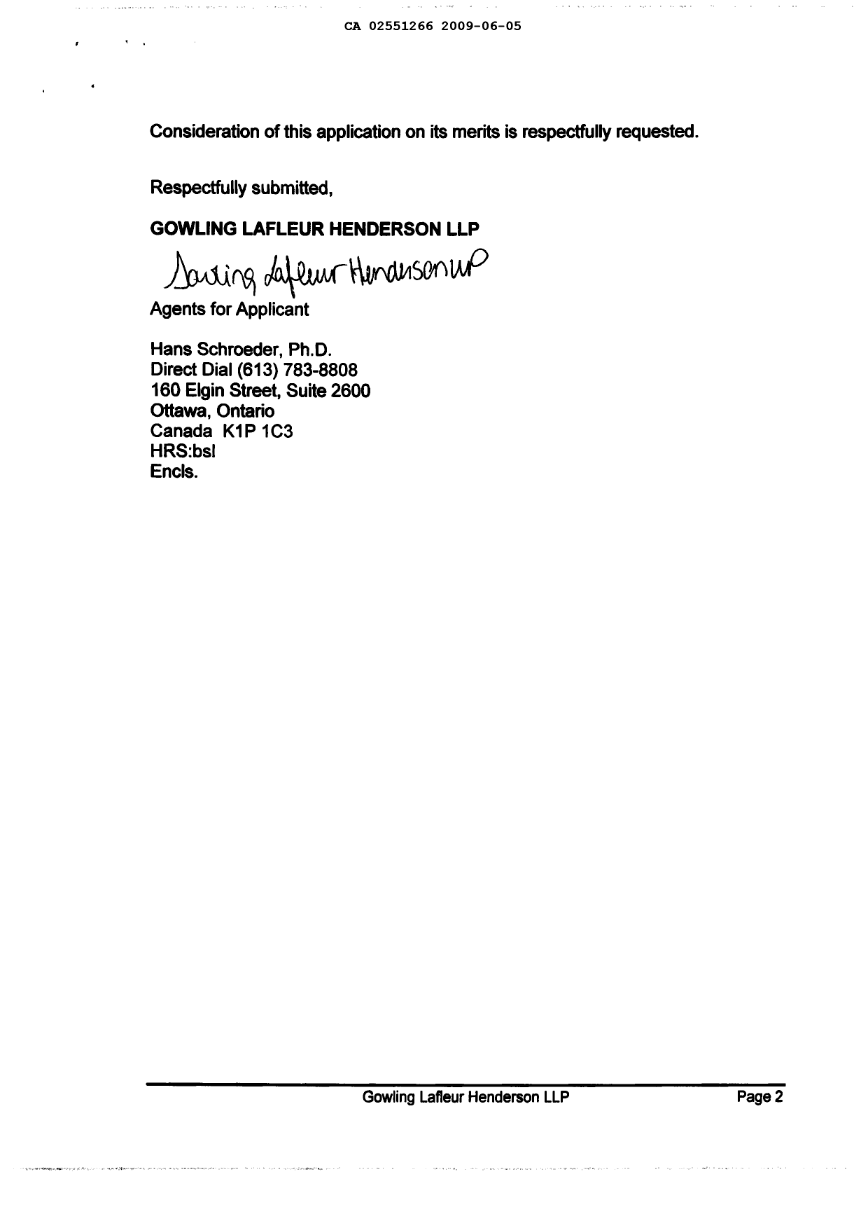 Canadian Patent Document 2551266. Prosecution-Amendment 20081205. Image 2 of 7