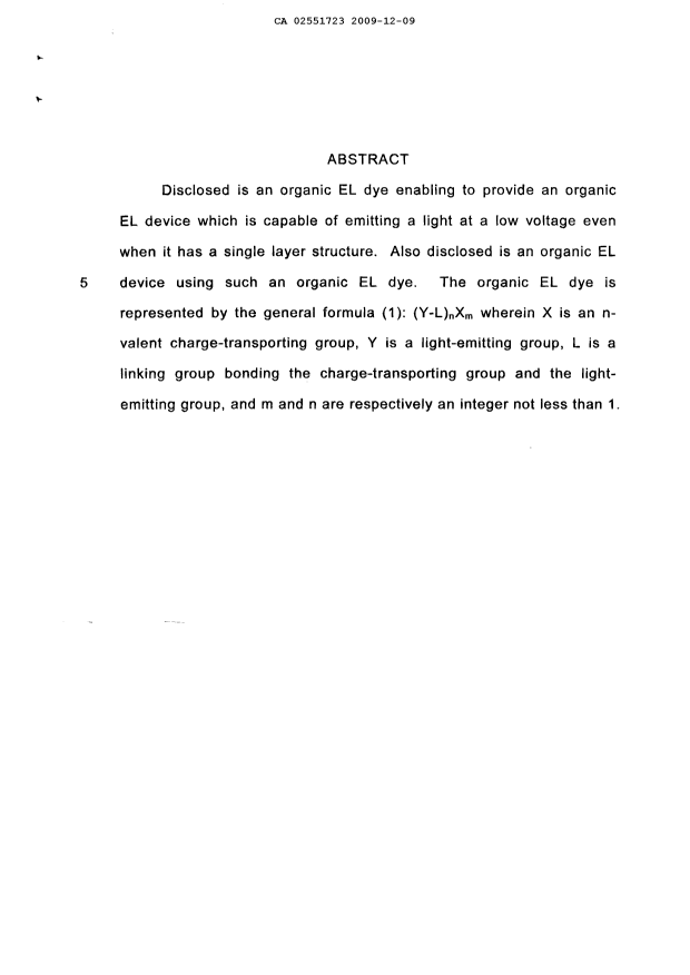 Document de brevet canadien 2551723. Abrégé 20091209. Image 1 de 1