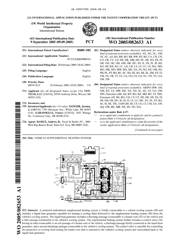 Document de brevet canadien 2557355. Abrégé 20060824. Image 1 de 2