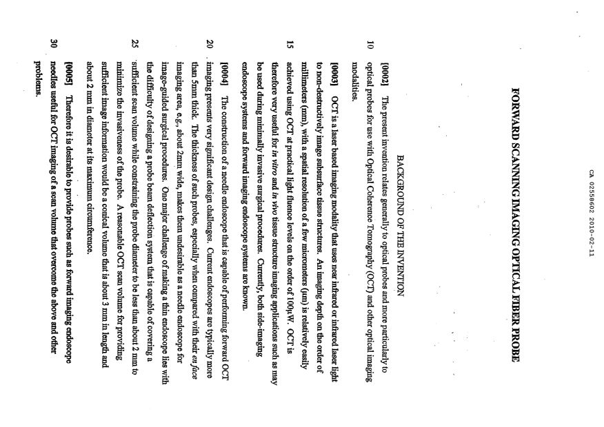 Canadian Patent Document 2558602. Description 20111228. Image 1 of 7