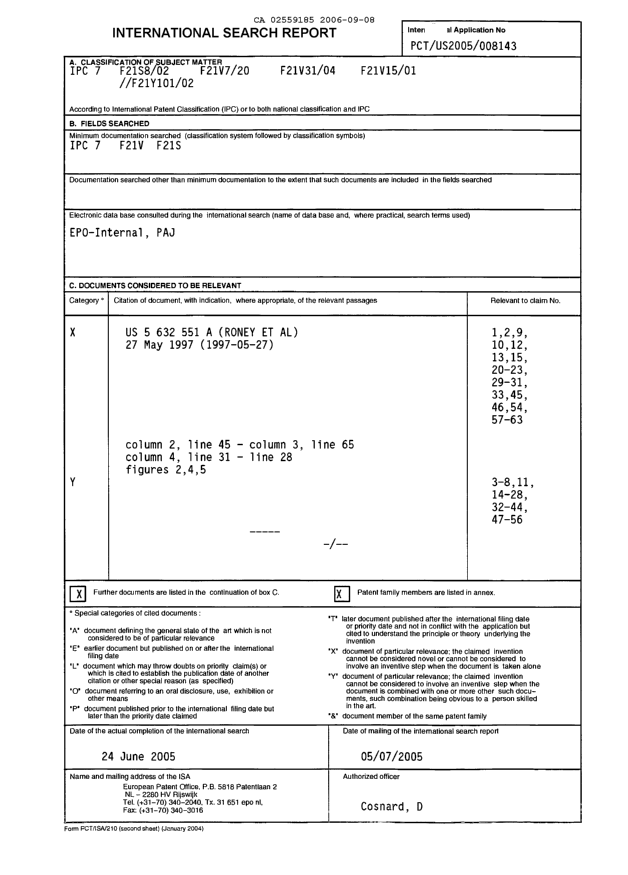 Document de brevet canadien 2559185. PCT 20060908. Image 1 de 4