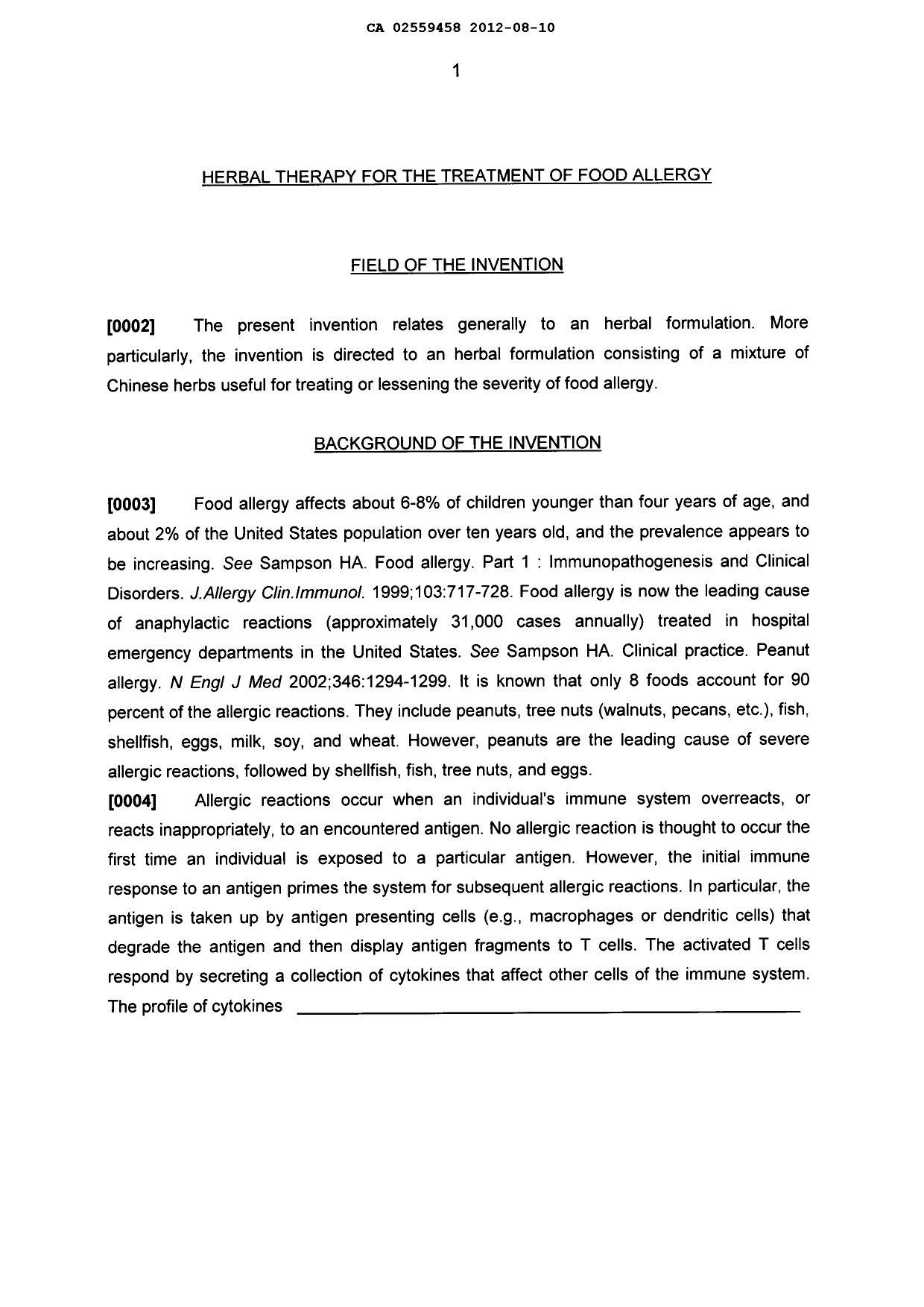 Canadian Patent Document 2559458. Description 20120810. Image 1 of 39