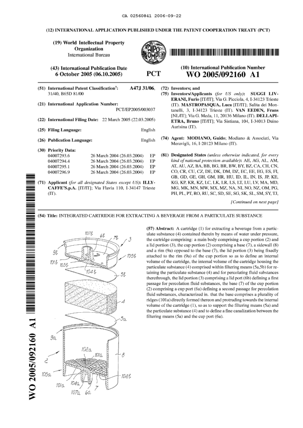 Document de brevet canadien 2560841. Abrégé 20060922. Image 1 de 2
