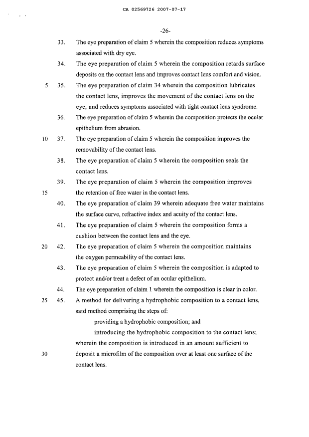 Document de brevet canadien 2569726. Poursuite-Amendment 20061217. Image 6 de 6