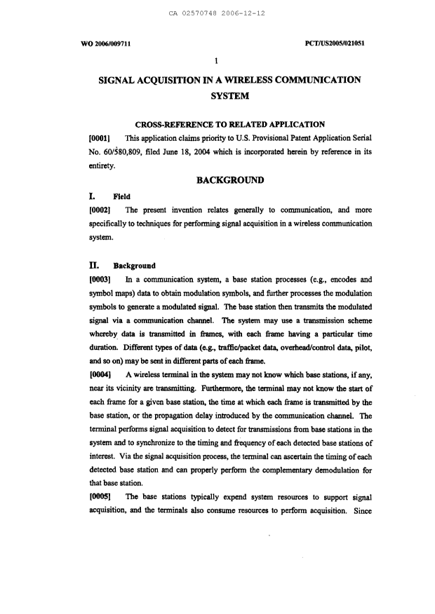 Canadian Patent Document 2570748. Description 20061212. Image 1 of 29