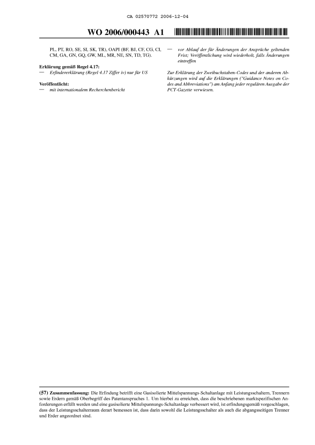 Document de brevet canadien 2570772. Abrégé 20051204. Image 2 de 2