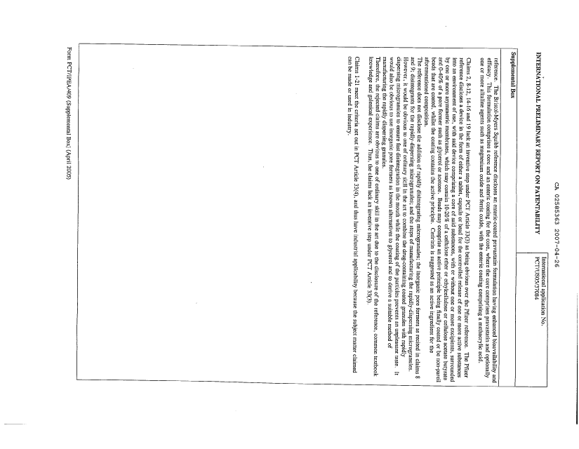 Canadian Patent Document 2585363. PCT 20061226. Image 5 of 5