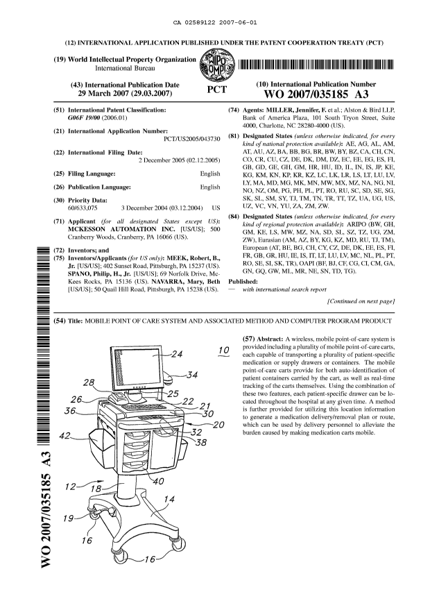 Document de brevet canadien 2589122. Abrégé 20070601. Image 1 de 2