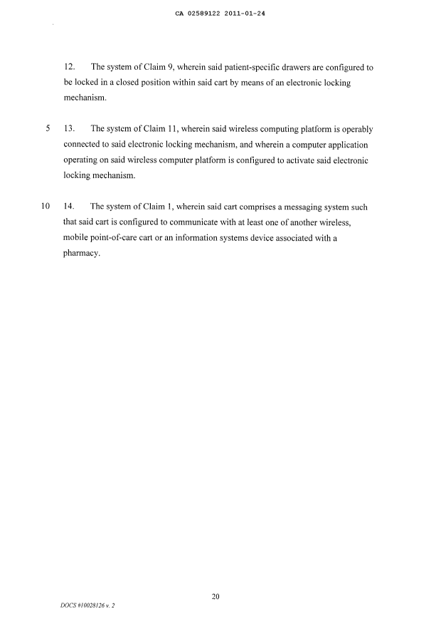 Canadian Patent Document 2589122. Prosecution-Amendment 20110124. Image 21 of 21
