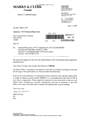 Document de brevet canadien 2593845. Cession 20070711. Image 1 de 2