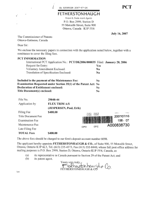 Canadian Patent Document 2595028. Assignment 20070716. Image 1 of 2
