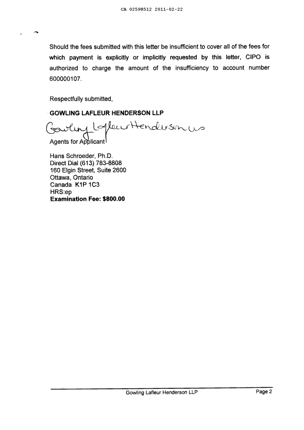 Canadian Patent Document 2598512. Prosecution-Amendment 20110222. Image 2 of 2
