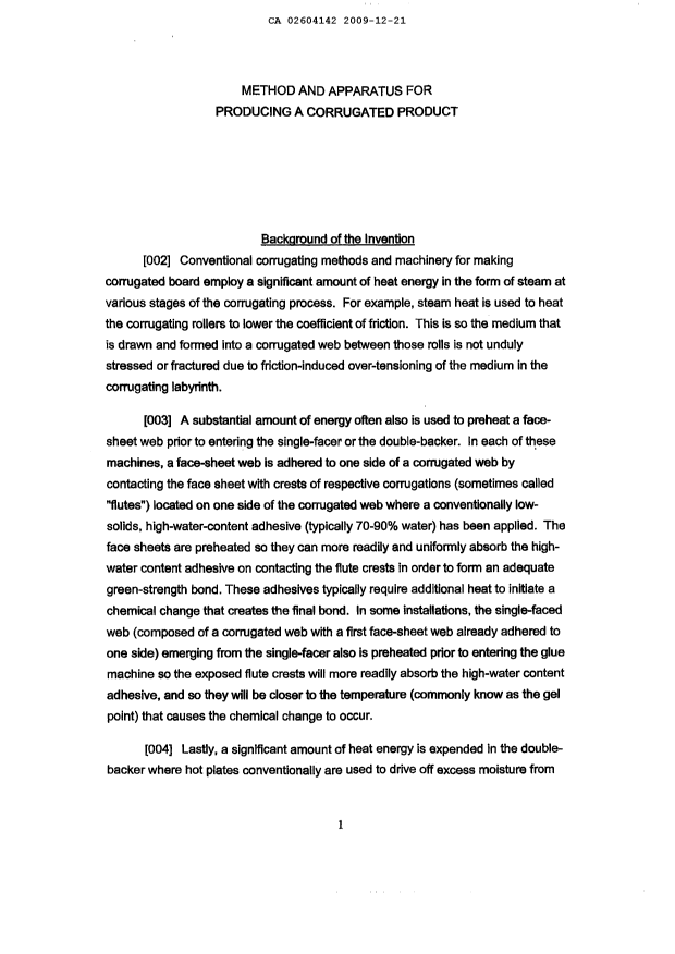Document de brevet canadien 2604142. Description 20110203. Image 1 de 27