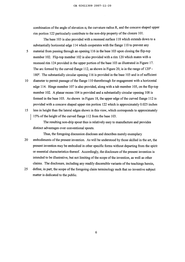 Canadian Patent Document 2611309. Description 20071120. Image 6 of 6