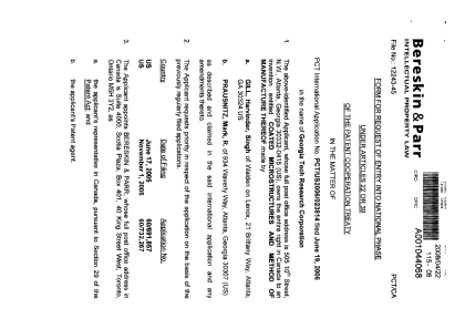 Canadian Patent Document 2612005. Correspondence 20071222. Image 2 of 3