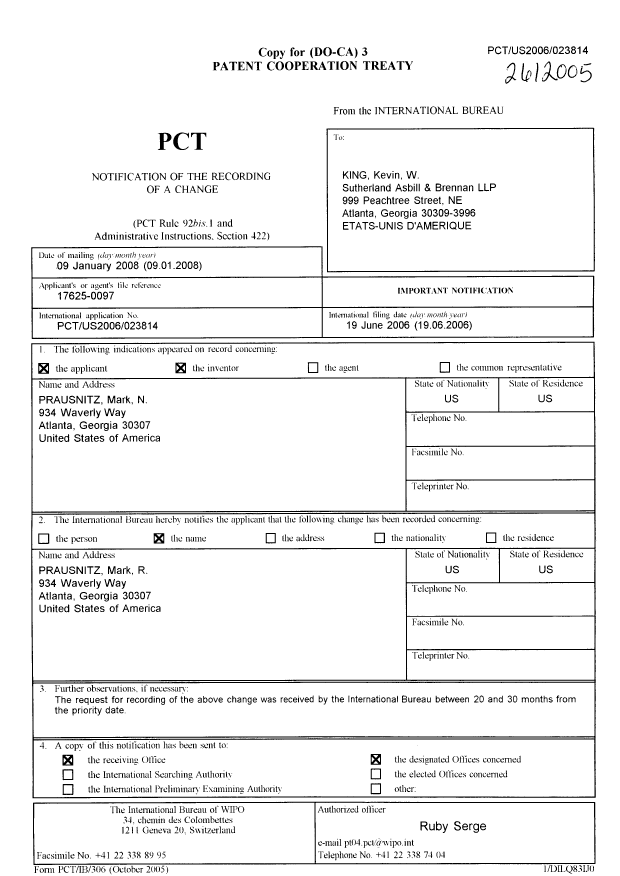 Document de brevet canadien 2612005. PCT 20080325. Image 1 de 1