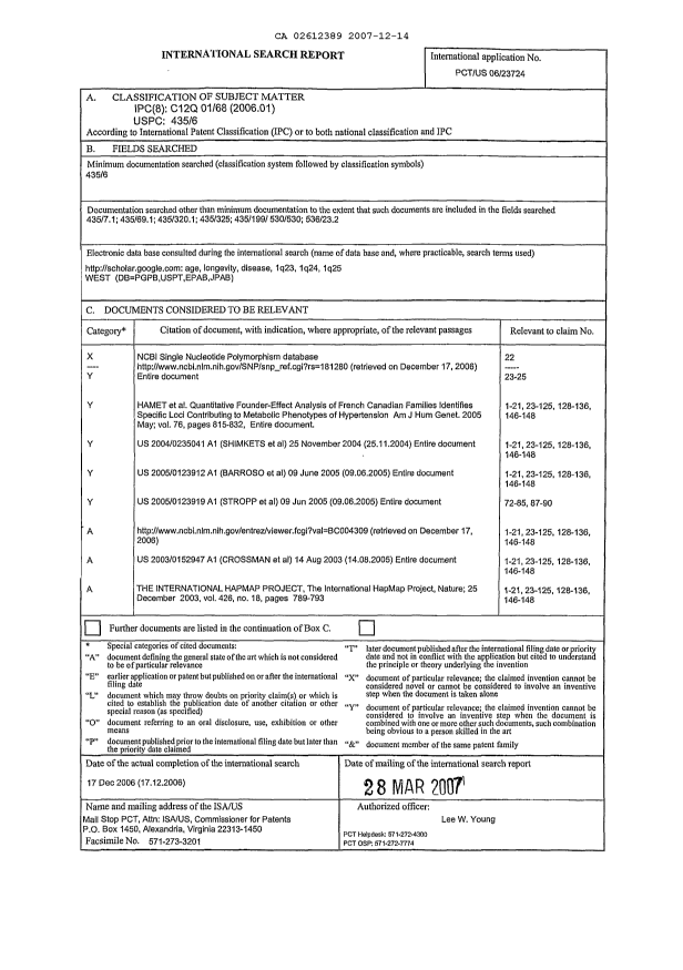 Document de brevet canadien 2612389. PCT 20071214. Image 1 de 2