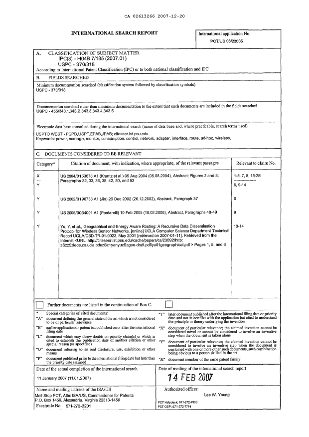 Document de brevet canadien 2613266. PCT 20071220. Image 1 de 1