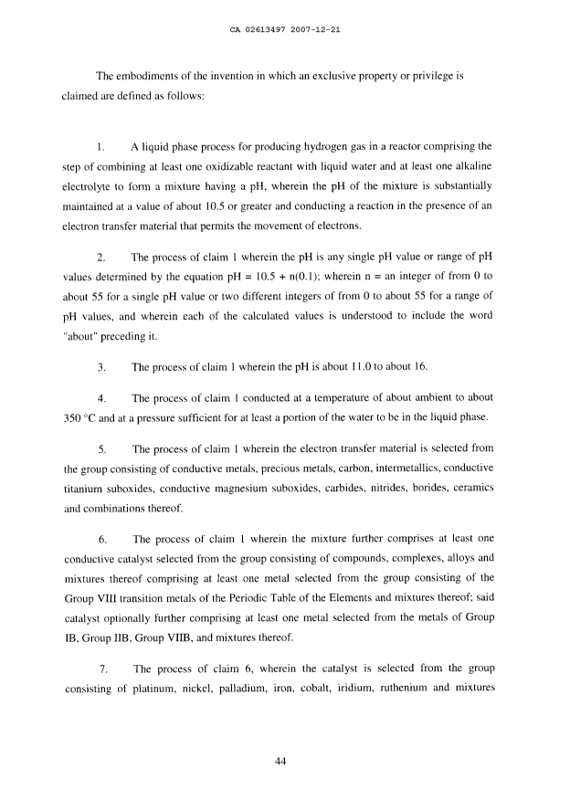 Canadian Patent Document 2613497. Prosecution-Amendment 20061221. Image 2 of 12