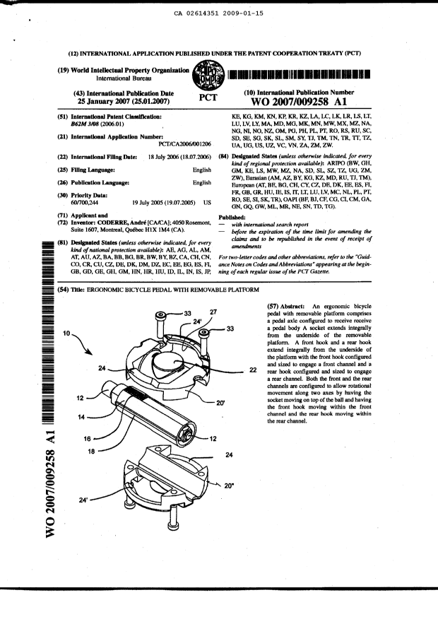 Document de brevet canadien 2614351. Abrégé 20081215. Image 1 de 1