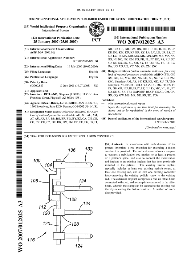 Document de brevet canadien 2615497. Abrégé 20080115. Image 1 de 2