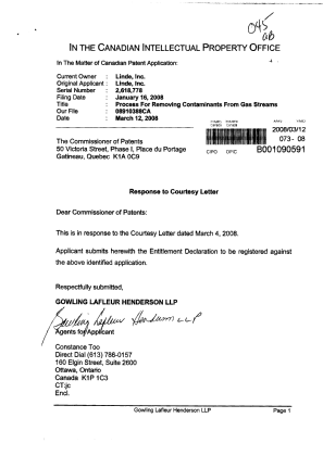 Canadian Patent Document 2618778. Correspondence 20080312. Image 1 of 2