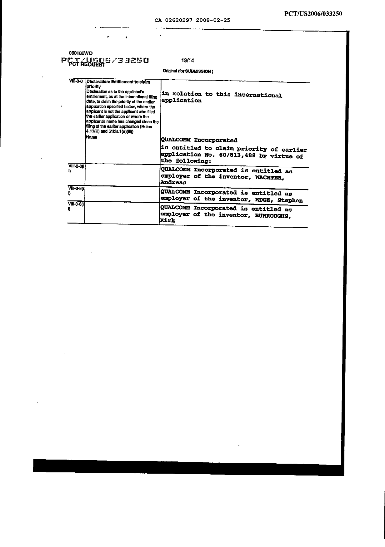 Document de brevet canadien 2620297. PCT 20071225. Image 11 de 11