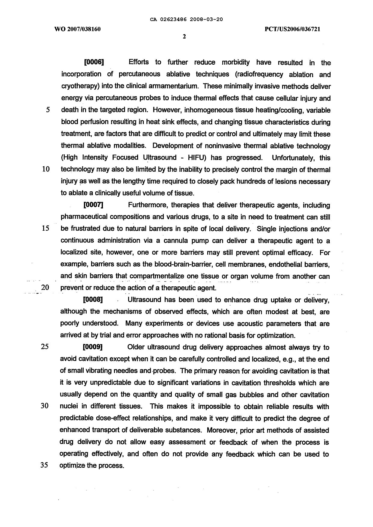 Canadian Patent Document 2623486. Description 20071220. Image 2 of 66