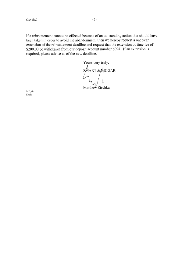 Document de brevet canadien 2624545. Correspondance 20150604. Image 2 de 12