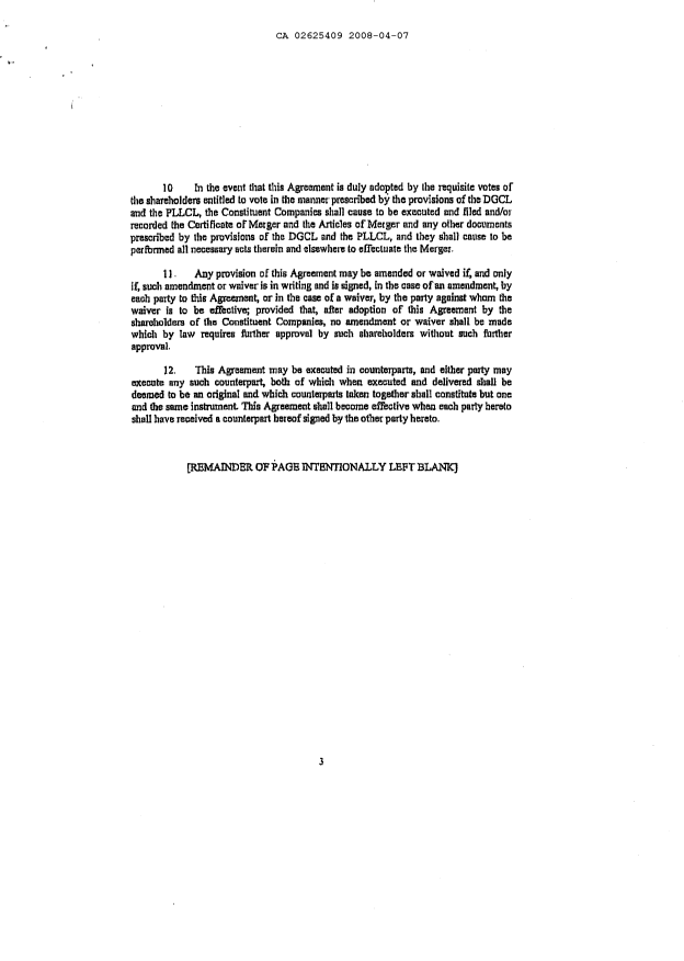 Canadian Patent Document 2625409. Assignment 20080407. Image 22 of 22