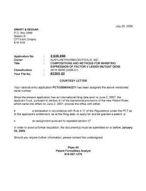 Canadian Patent Document 2626690. Correspondence 20071226. Image 1 of 1