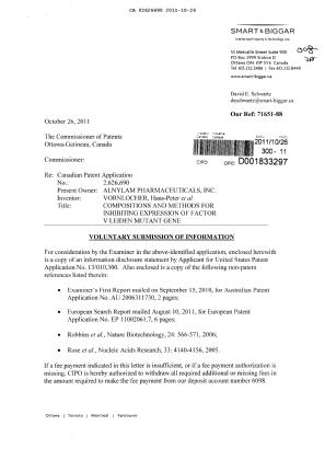 Canadian Patent Document 2626690. Prosecution-Amendment 20101226. Image 1 of 2