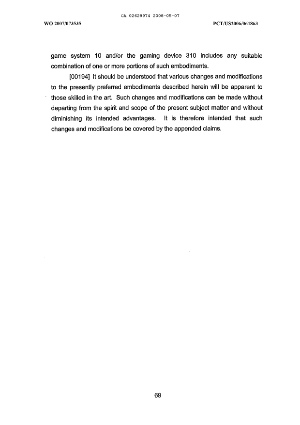 Document de brevet canadien 2628974. Description 20111123. Image 74 de 74