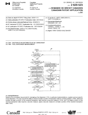 Document de brevet canadien 2629523. Page couverture 20071227. Image 1 de 1