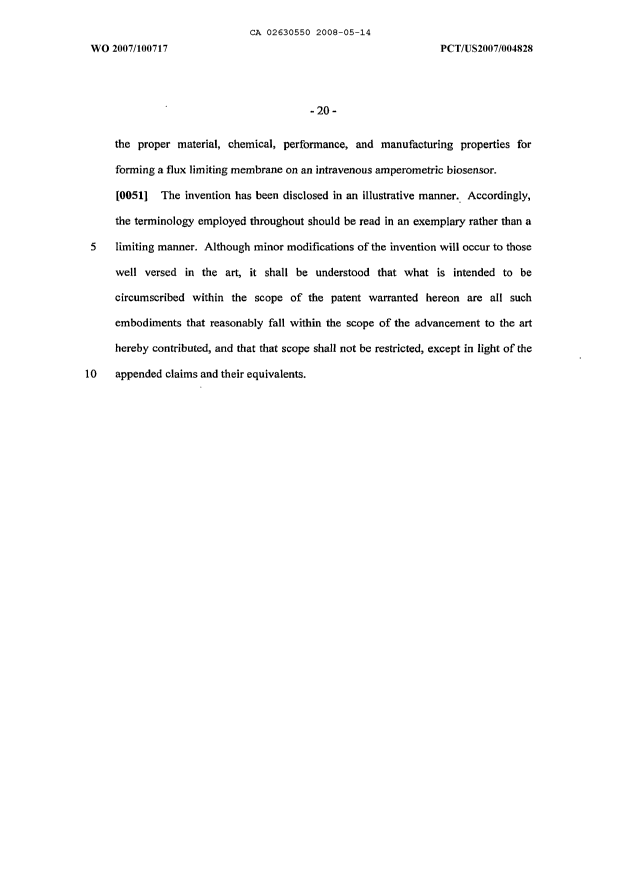 Canadian Patent Document 2630550. Description 20080514. Image 20 of 20