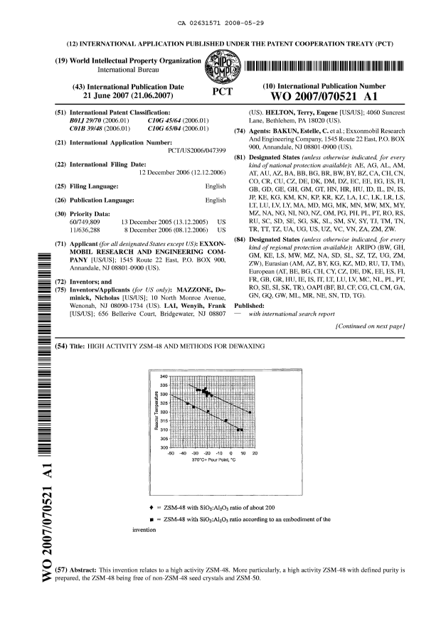 Document de brevet canadien 2631571. Abrégé 20080529. Image 1 de 2