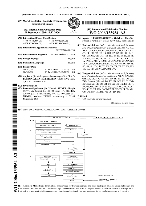 Document de brevet canadien 2632375. Abrégé 20080208. Image 1 de 2