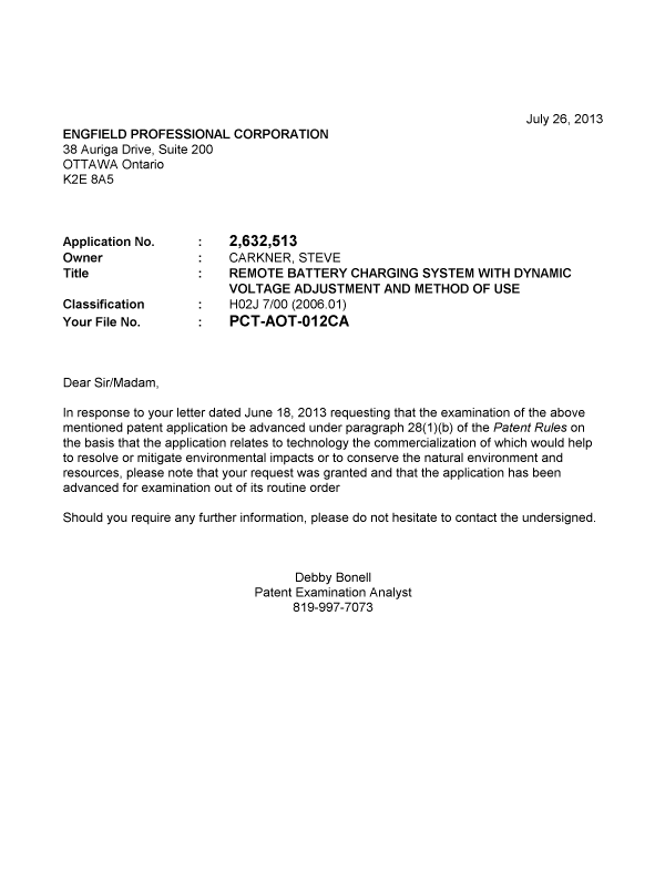 Canadian Patent Document 2632513. Prosecution-Amendment 20121226. Image 1 of 1
