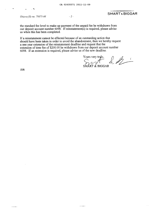 Canadian Patent Document 2635571. Prosecution-Amendment 20101209. Image 2 of 2