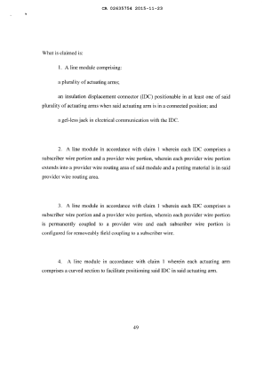 Document de brevet canadien 2635754. Revendications 20141223. Image 1 de 2