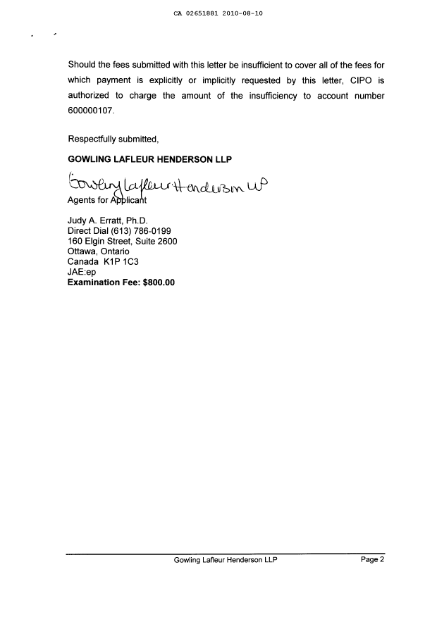Document de brevet canadien 2651881. Poursuite-Amendment 20091210. Image 2 de 2