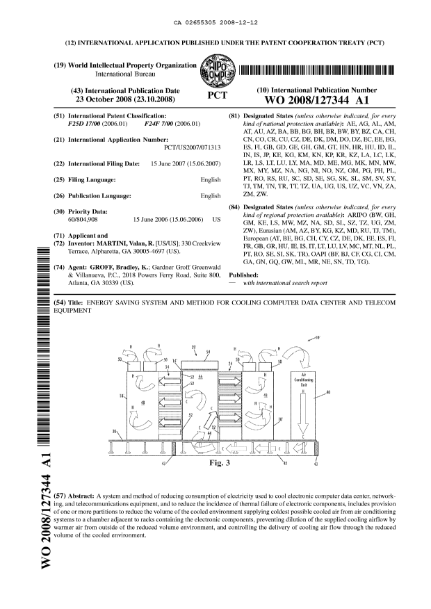 Document de brevet canadien 2655305. Abrégé 20071212. Image 1 de 1