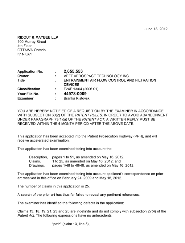 Canadian Patent Document 2655553. Prosecution-Amendment 20120613. Image 1 of 2