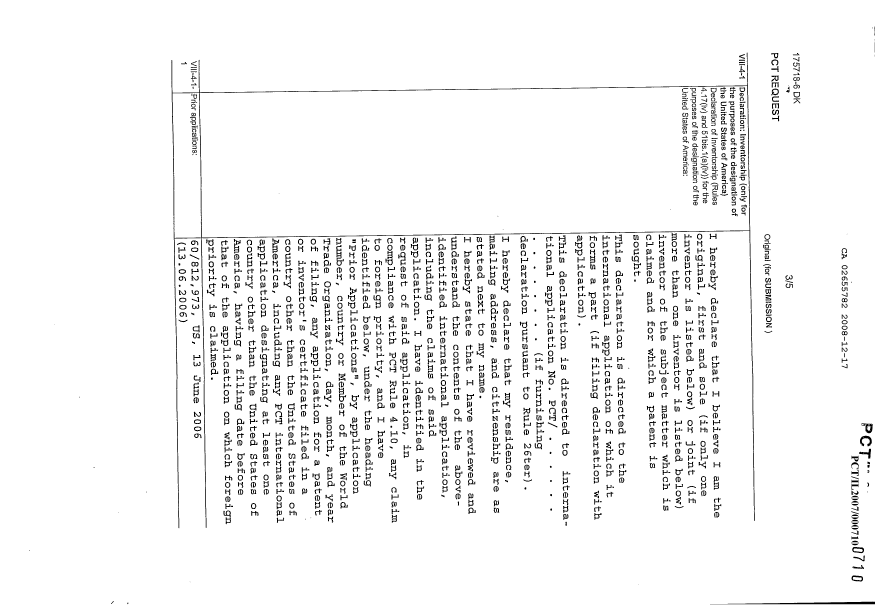 Canadian Patent Document 2655782. PCT 20081217. Image 1 of 2