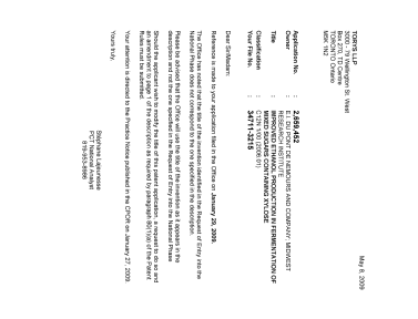 Canadian Patent Document 2659452. Correspondence 20081208. Image 1 of 1